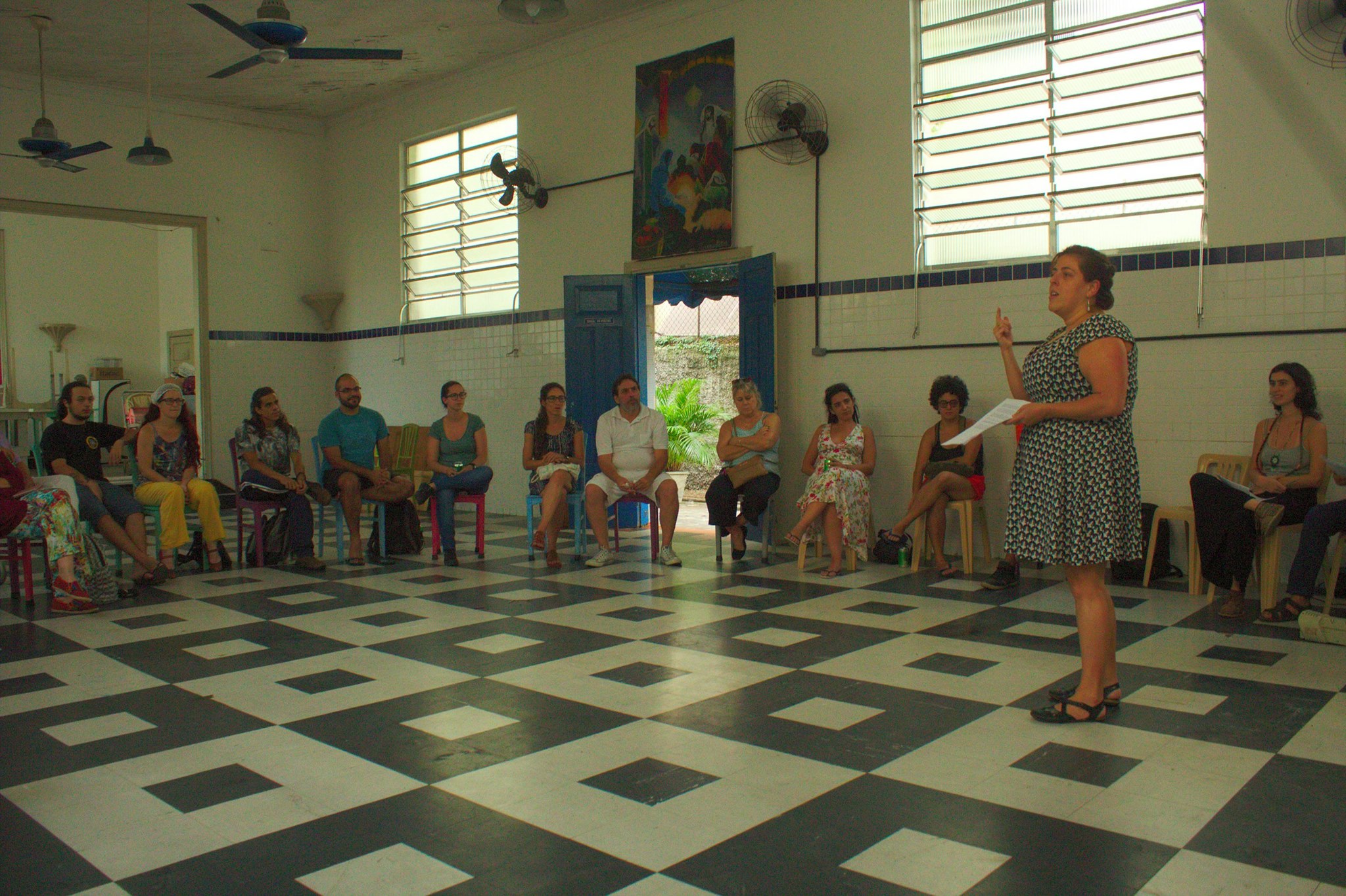 Roda de conversa do Etinerâncias na nova sede do LABxS (Lab Santista)